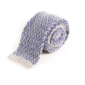 MATTABISCH BLUE & SILVER PAISLEY TIE | MENS